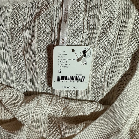 NWT Free People Reese Sweater Champagne Dreams Medium - Picture 8 of 8
